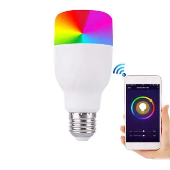 

Smart LED WiFi Light Bulb, 11W 600LM E27 Dimmable RGB Colour Changing Screw Bulbs 16 Colours, Work with Amazon Alexa Google Home