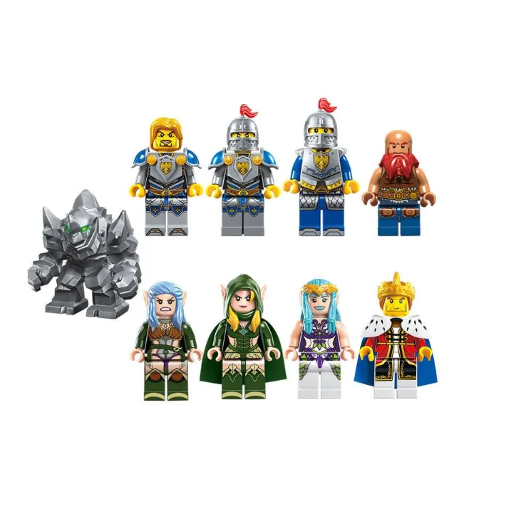 Конструктор Marvel, строительные блоки, строительные игрушки, замок KnightsS The Battle Bunker, 9 фигурок, 1541 шт., развивающие кирпичи, игрушка