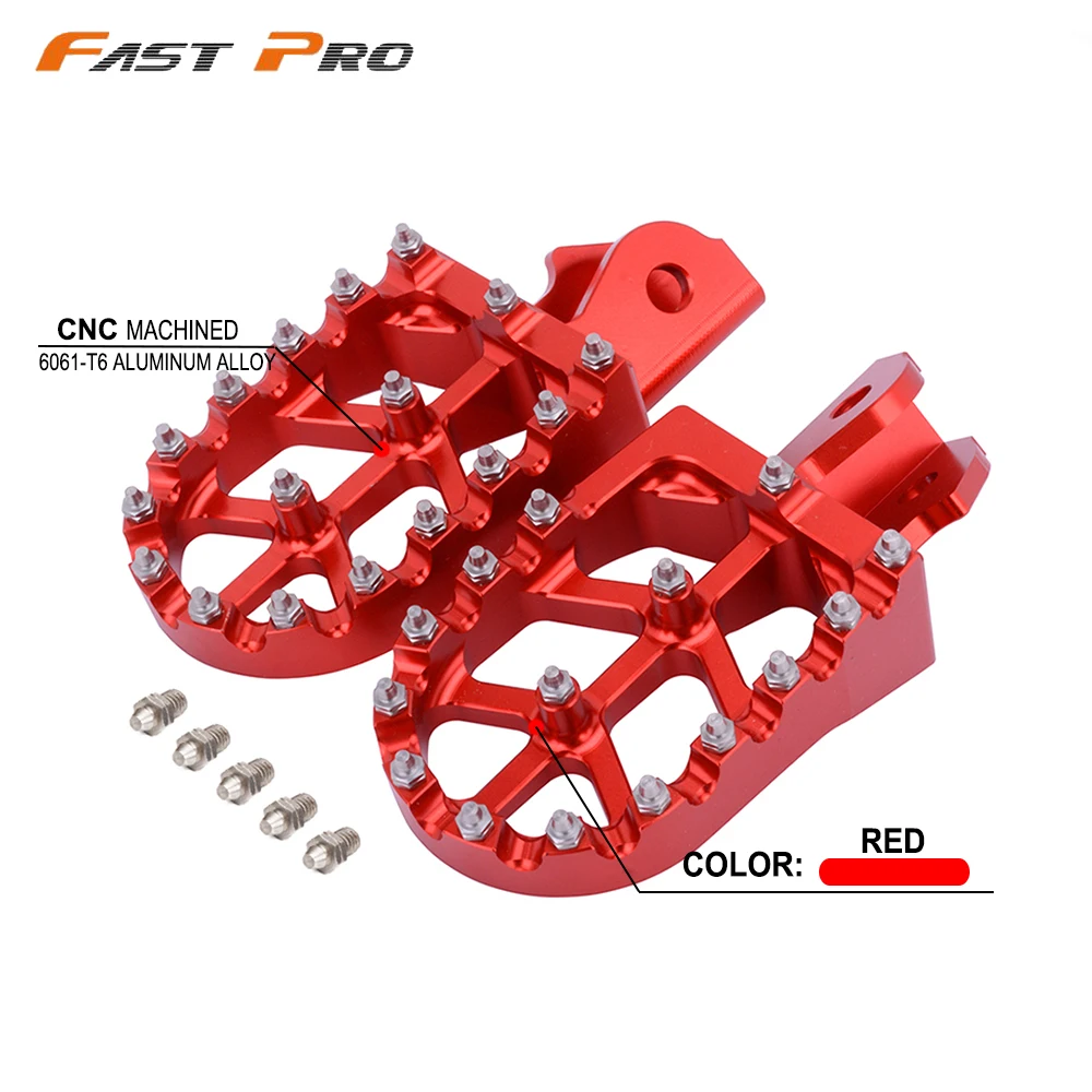 Заготовка MX подножки педали для HONDA CRF150F CRF230F CRF 150F 230F 2003-2009 2012-2017 17 2017 красный