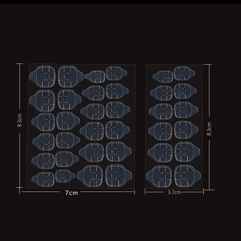 5Sheet 10Sheet Transparent Double Sided Adhesive Tapes Stickers False Fake Nails Sticker Nail Tips Extension Stick 2