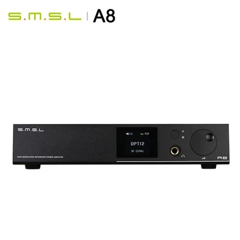 

SMSL A8 Hi-Res HIFI Headphone Amplifier DAC Decoder XMOS Solution ICEpower 125Wx2 Module AK4490 Supports PCM