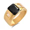 FDLK   Fashion Men's Accessories Zircon Carbide Men's Ring Engagement Wedding Ring Four Colors Available ► Photo 2/5