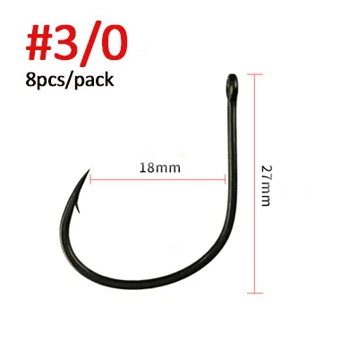 WATER SNIPER Fishing Wacky Hooks 10PCS High Carbon Steel Barbed Hook Drop Shot Wacky Rig For Bass Fishing Soft Worm Hook 3-0