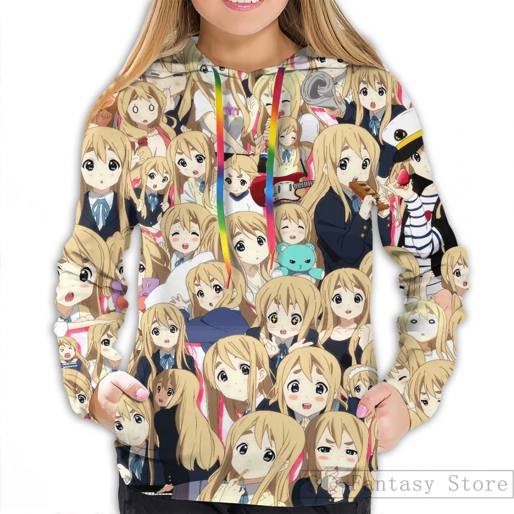 Мужские толстовки, свитшоты для женщин funny K-On! Повседневная Толстовка с капюшоном с принтом Mugi - Цвет: Women