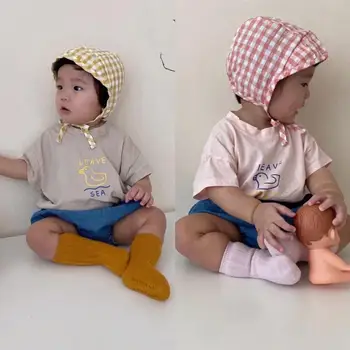 

2020 New Stylish Baby Girls Boys 2PCS Set T-shirt+Romper Summer Toddler Kids Suit 9m-36m