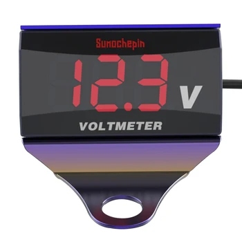 

Car Motorcycle Led Universal Replacement Multifunctional Stainless Steel Bracket Voltmeter Digital Anti Rust Accessories