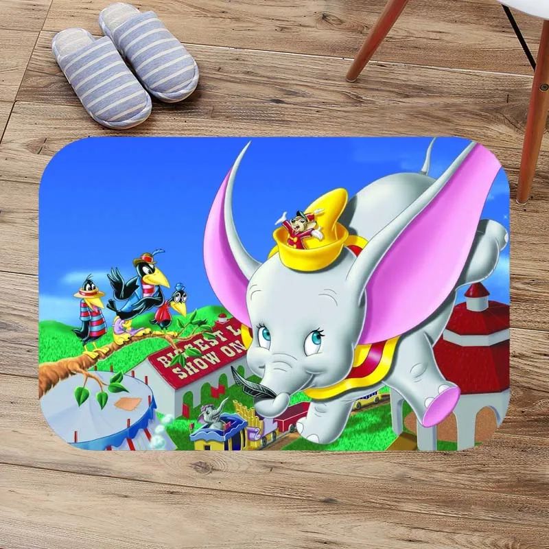 Противоскользящие коврики для ванной комнаты Dumbo, коврик для душа на заказ, мягкий фланелевый коврик для ванной, впитывающий пол