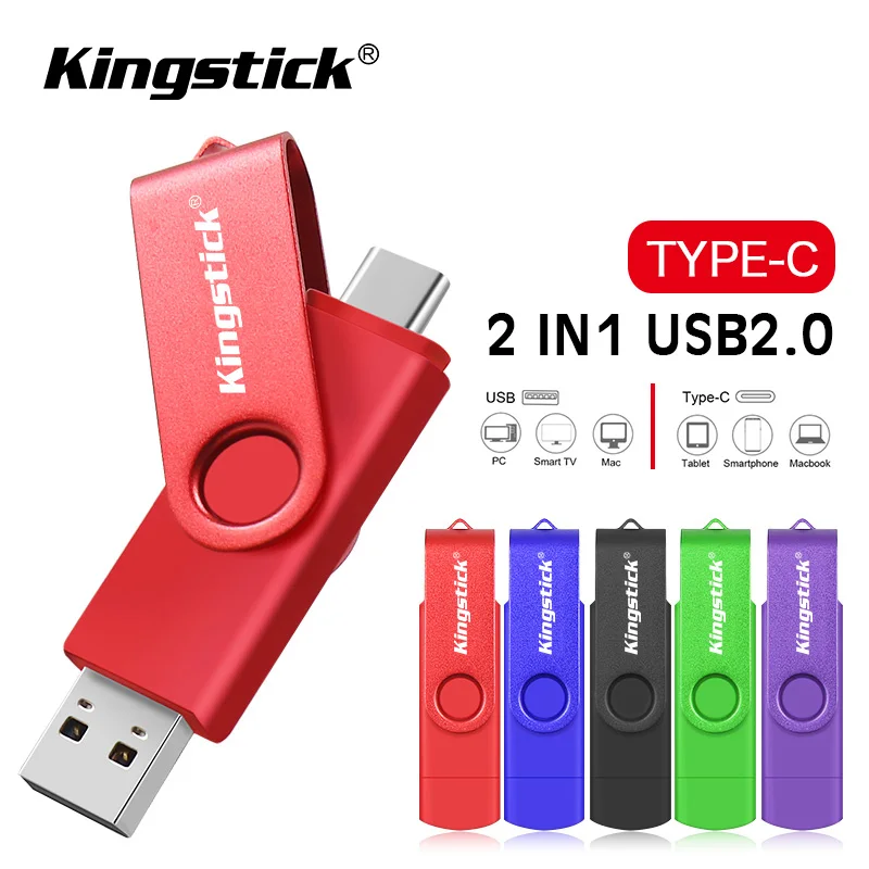 Rotatable smart Type-C usb flash drive 64GB 32GB 16GB 8GB 4GB pen memory stick android OTG cle key | Компьютеры и офис