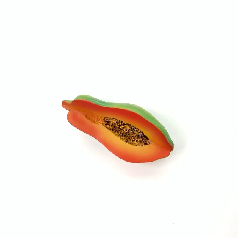 papaya Креативный бионический объект 3D магниты на холодильник скандинавские декоративные магнитные продукты симпатичный магнит подарки для украшения дома кухни реквизит - Цвет: papaya