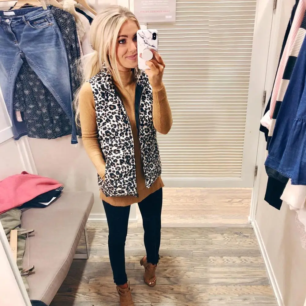 Новинка, женский жилет, зимняя теплая Повседневная куртка с карманами на молнии, Женская куртка