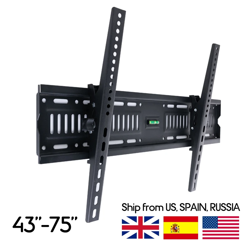 BESHI soporte de pared para TV LCD LED, montaje de TV con inclinación ajustable, fortalece el soporte de TV para 43 '' 75'', carga de hasta 70kg, VESA 600*400|Soporte de TV| AliExpress