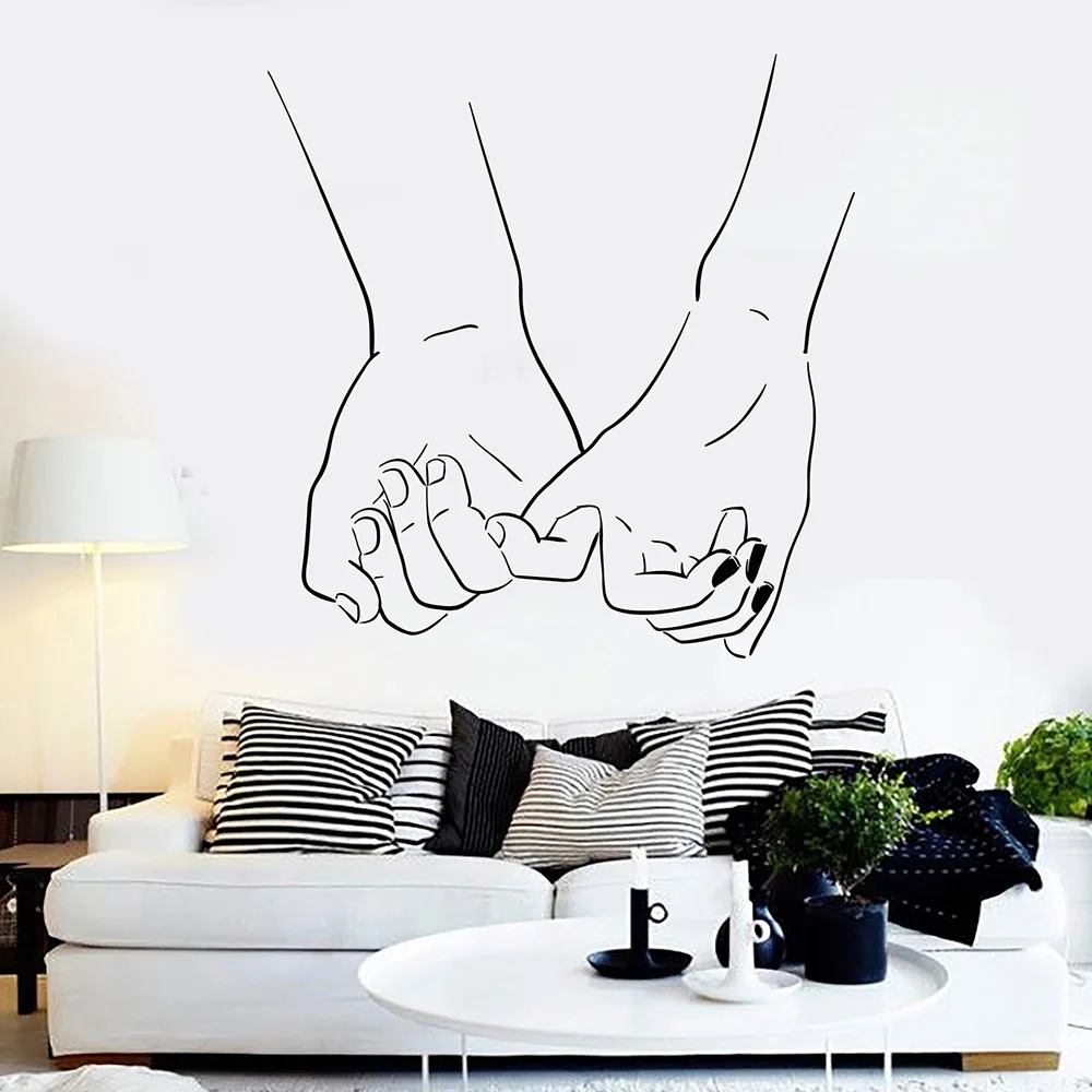 

Love Wall Stickers Couple Hands Romantic Room Vinyl Wall Decal Fashion Trend In Style Home Decor Bedroom Decoration C721