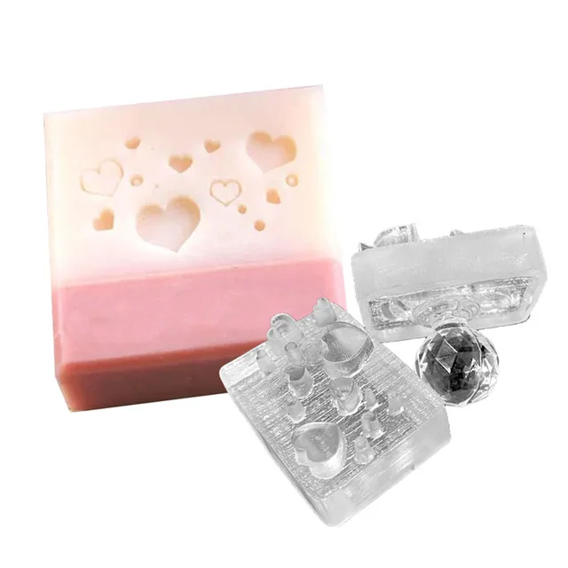 Valentine's Day Series LOVE Styles Soap Stamp Handmade Transparent Resin  Seal DIY Crafts For Soap Making Tools