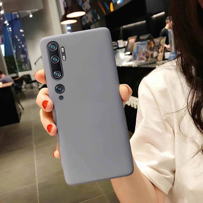 Карамельный цвет чехол для Xiaomi mi 9 SE 8 CC9 CC9E A2 A3 Lite 9T чехол для Red mi K20 Note 8, 8, 7, 10 Pro 8A 7A чехол для телефона из мягкого силикона ТПУ с крышкой - Цвет: Gray