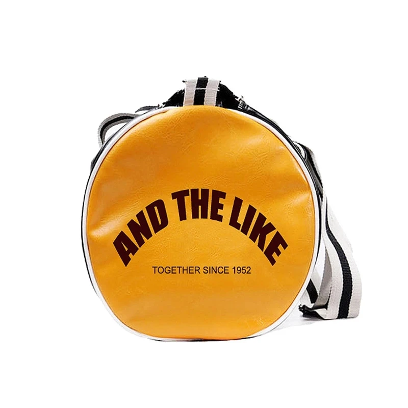 Weysfor Travel Luggage Bag with Independent Shoes Storage Women Fitness Bag PU Leather Printing Basketball Training Bag