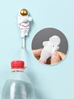 Creative Cartoon Happy Planet Astronaut Model Hooks Kitchen Strong Glue Nail-Free Door Behind Bedroom Study Decoration Wall Hook 2