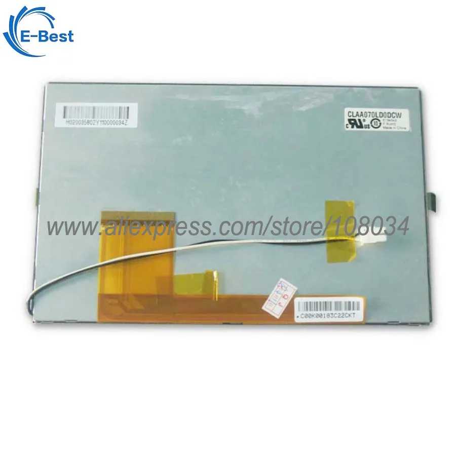 CLAA070LD0DCW 7 0 дюймовый 800*480 Автомобильный/промышленный ЖК дисплей|display lcd|display 7display lcd |