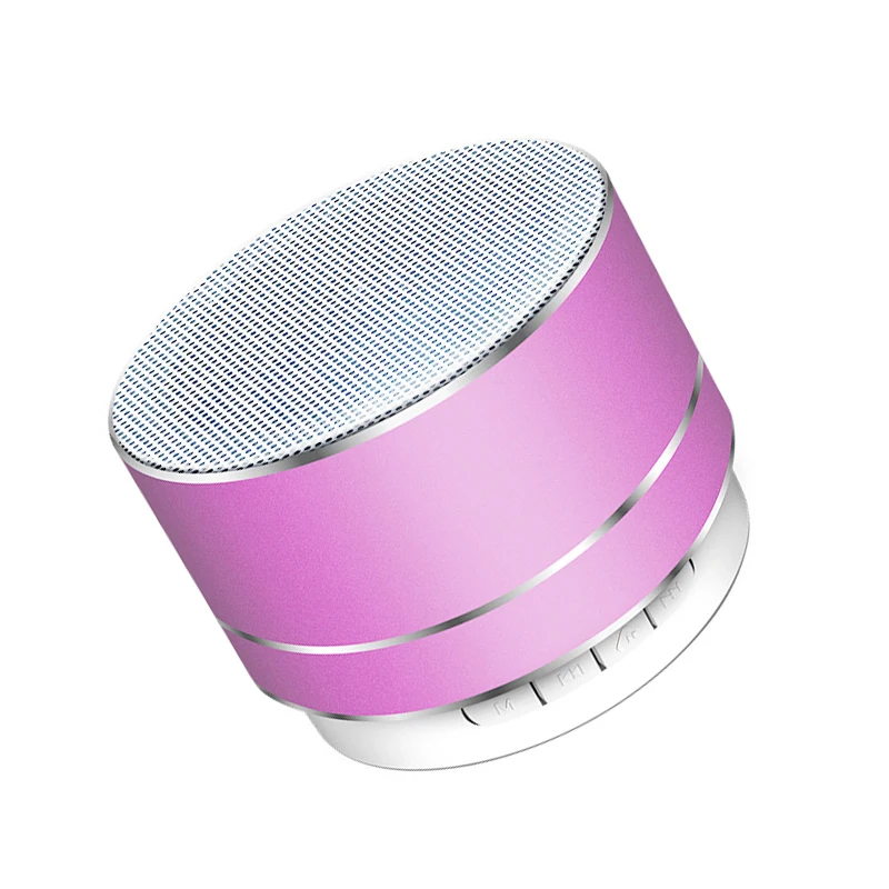Портативная металлическая Беспроводная Bluetooth Колонка HiFi светодиодный мини супер бас стерео для IPhone Планшет