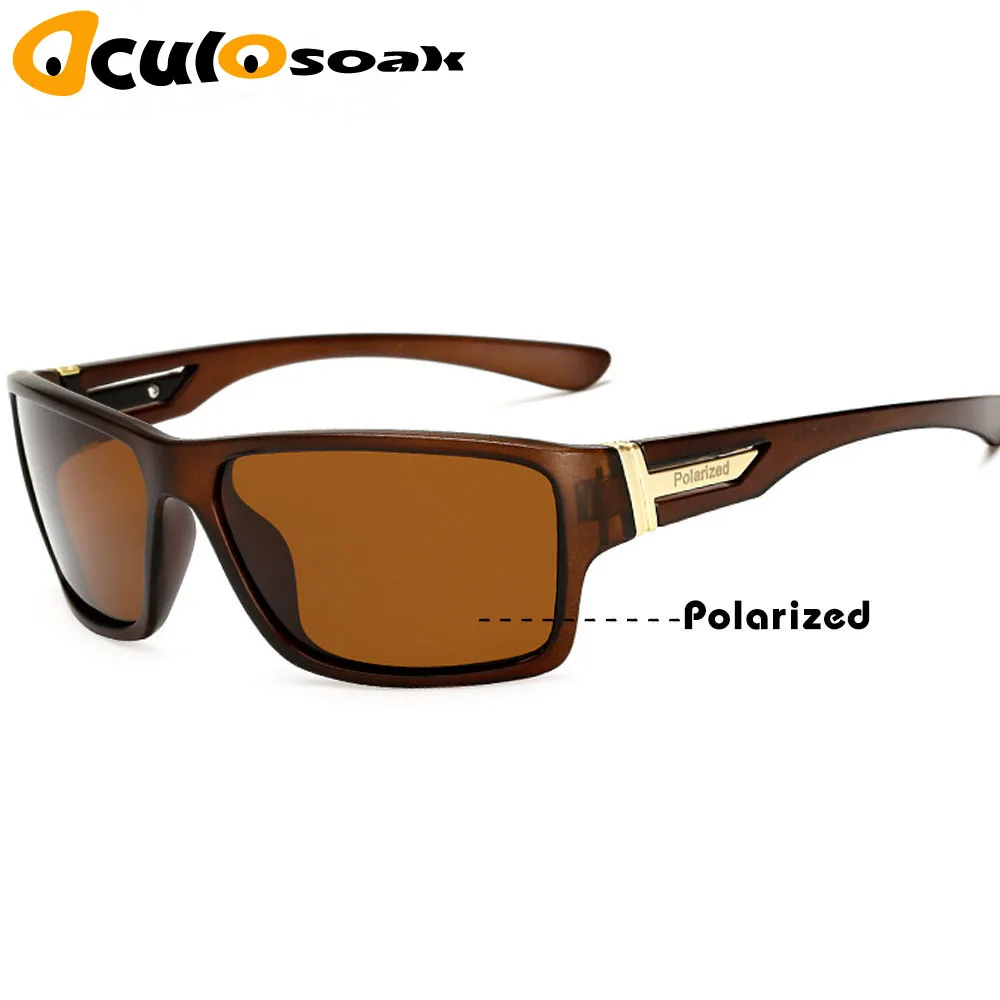 brown lens Солнечные очки ночного видения для мужчин UV400 Защитные очки для ночного вождения мужские Поляризованные желтые линзы солнцезащитные очки Новинка - Цвет линз: brown lens