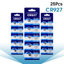 25pcs 3V CR927 927 DL927 BR927 BR927-1W CR927-1W ECR927 5011LC KCR927 LM927 Relógio Botão Células Moeda De Lítio Bateria de Iões de lítio