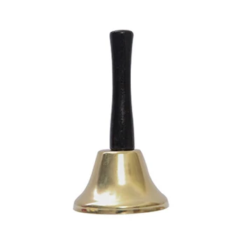 

Santa Claus Hand Bell Superior Quality Comfortable Handle Christmas Ringing for Christmas Decoration Gold