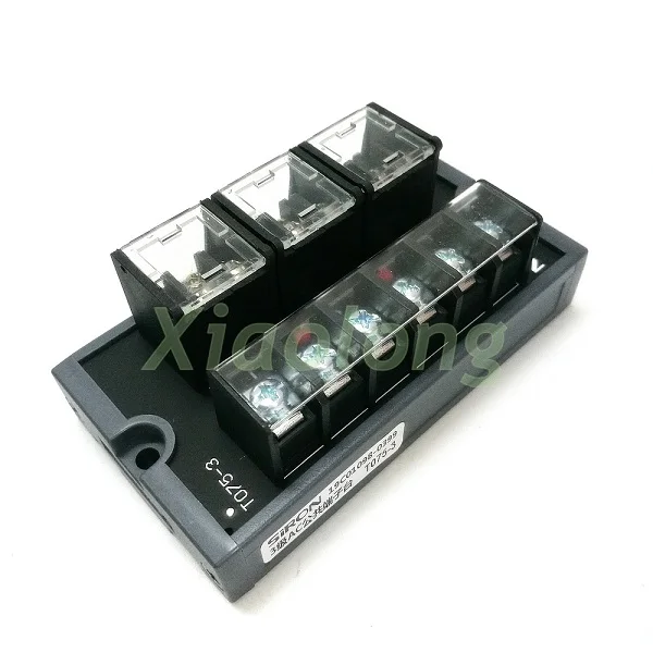 Красный New Common terminal block T075 T075-2 T075-3 power distribution and distribution module - Цвет: Красный
