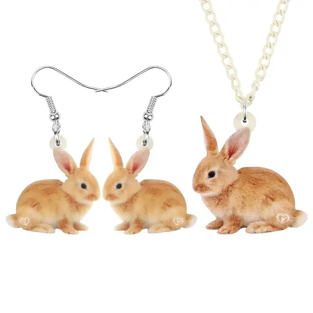 Weveni Acrylic Brown Easter Hare Bunny 