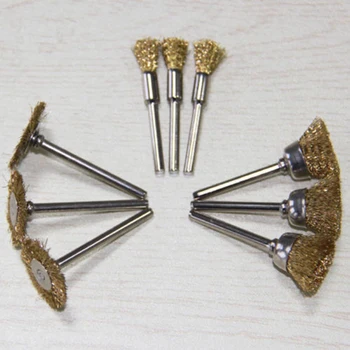 

Brass Wire Wheel Polishing Brush For Cup Rotary Tool Drill Rust For Die Grinder