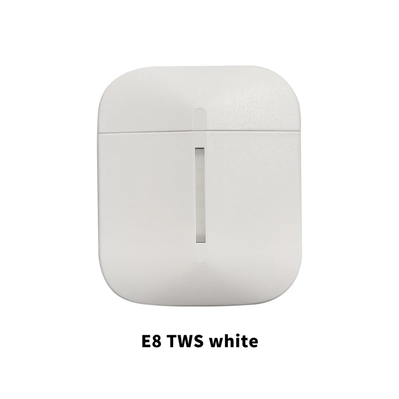 Цвет E8 TWS беспроводные Bluetooth наушники с сенсорным управлением спортивные стерео мини-гарнитуры с портативной зарядной коробкой - Цвет: Белый