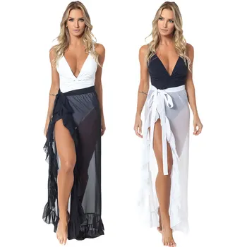 

LELINTA Fashionable Women's Swimsuit Cover Up Skirt Sexy Bikini Swimsuit Beach Cover Up Wrap Skirt Ladies Beach Skirt Long Skirt