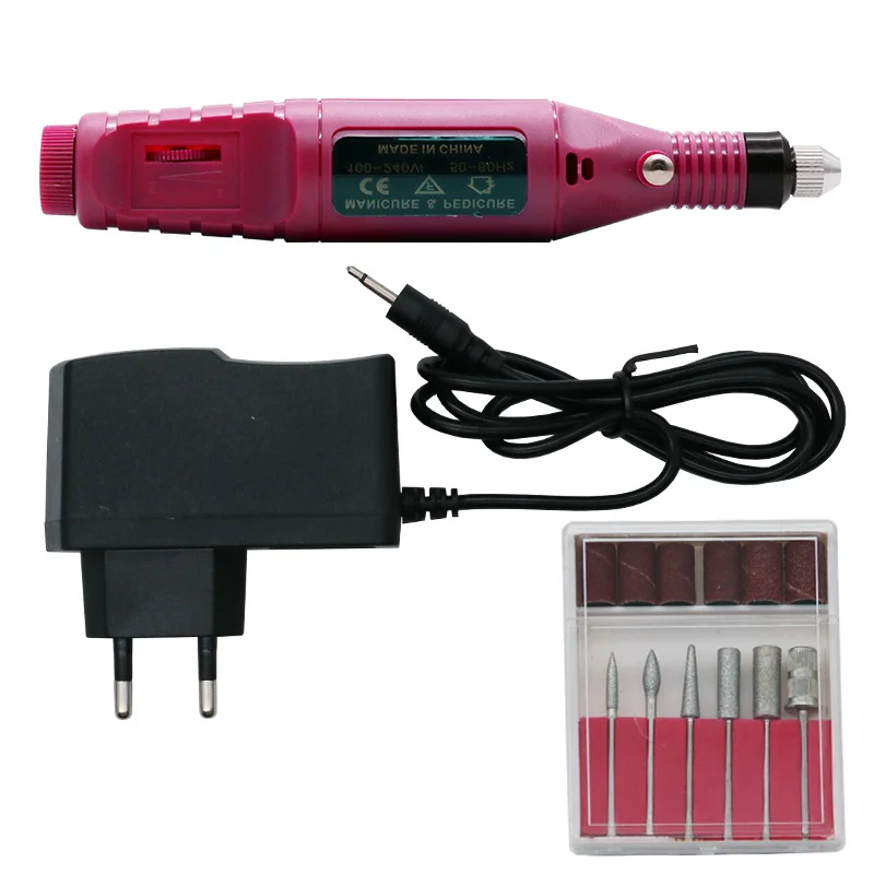 red AXK 100 V-240 V Dremel Мини электрическая шлифовальная машина гравировальная ручка ручной работы набор инструментов для полировки Шлифовальная головка диск dremel аксессуары - Цвет: red