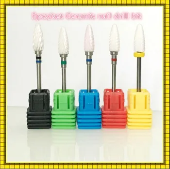 

1pcs White Ceramic Nail Drill Bit Pedicure Machine Calluses Flame Bit Tools 3/32" Shank ,free shipping!