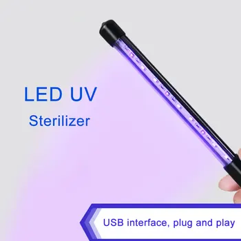 

3w/5w Portable Led UV Lamp Usb Power Germicidal Sterilization Lamp Hotel Home Travel Ultraviolet Disinfection Lamp with EU CE