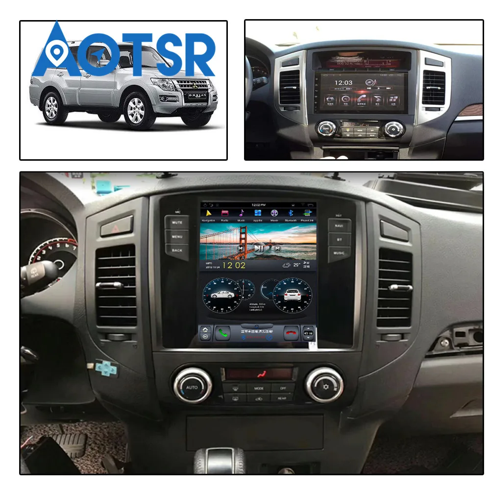 Android 7.1px3 автомобильный стерео Tesla стиль для MITSUBISHI PAJERO V97 V93 Shogun Montero 2006+ блок радио магнитофон поддержка rockfor