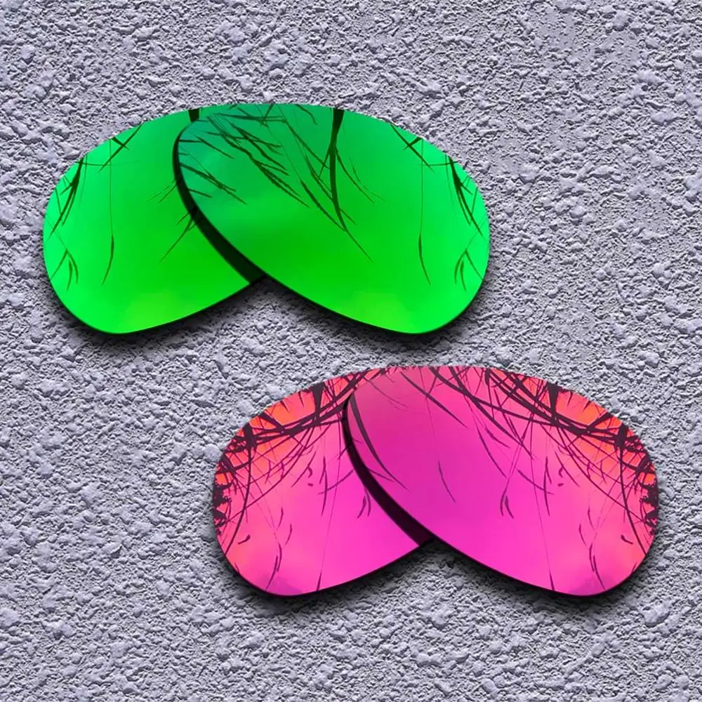 Green-Purple Red 2 пары поляризованных сменных линз для солнцезащитных очков Окли-несколько вариантов - Цвет линз: Green-Purple Red