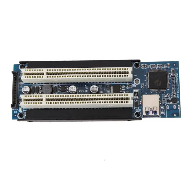 PCI-E Express X1 к двойной PCI Riser удлинительная карта адаптера с 1 м USB3.0 Cabl