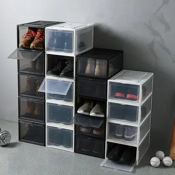 

Magnetic Thickened Dustproof Shoes Storage Container Sneakers Organizer Box Home Decor Shoe Organizer Shoebox caja organizadora