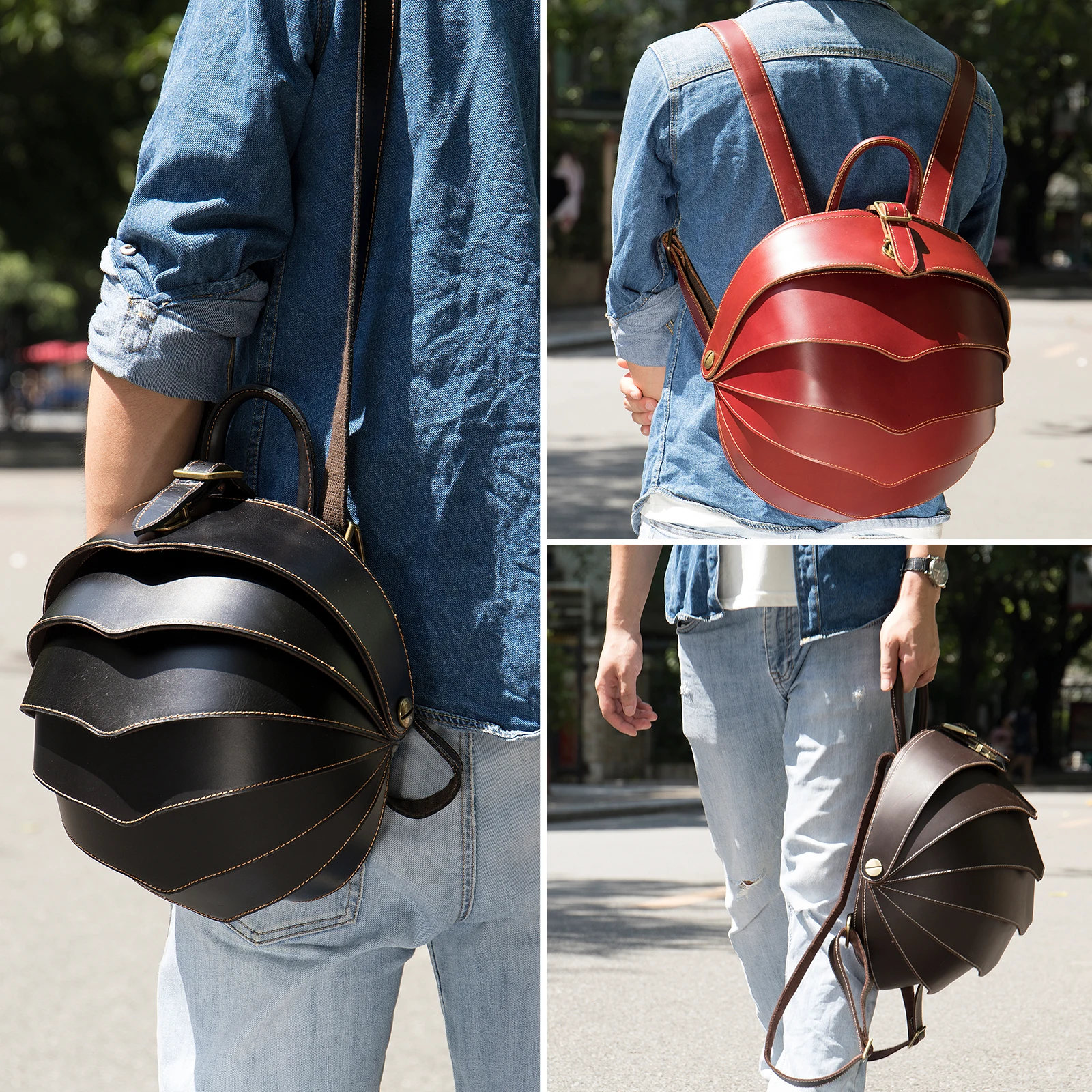 MVA Crazy Horse Leather Backpack Women Vintage Backpack For Womens Bagpack Leather Schoolbag Backpacks Travel mochila mujer 4007 2