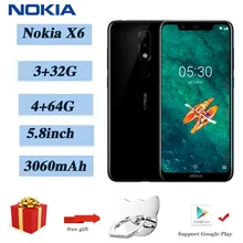 Nokia Snapdragon 636 X6 Android Smartphone 64gb 4gbb Quick Charge 3.0 Octa Core Fingerprint Recognition