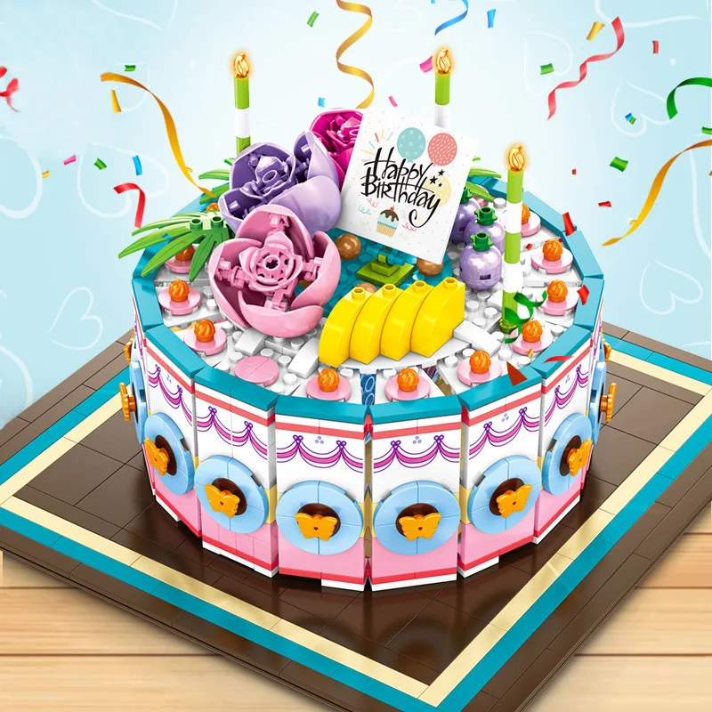 

Legoes Friends Girl Creator Surprise Marriage Cake Building Blocks Model kit Bricks Educational Toys For Children Birthday gift