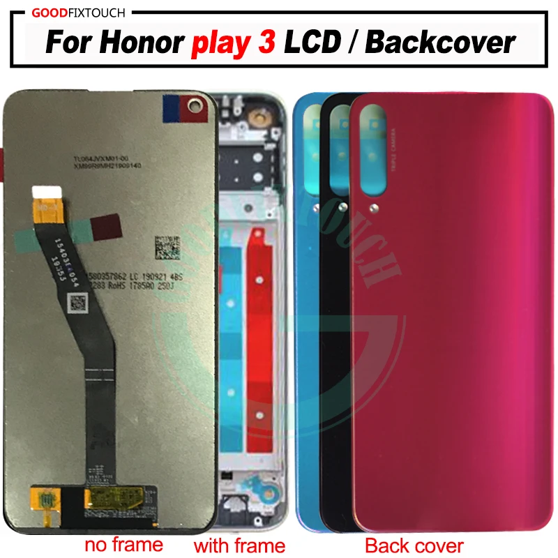 ЖК-дисплей с сенсорной панелью 6 39 дюйма рамкой для Honor play 3 ASK-AL00x | Мобильные