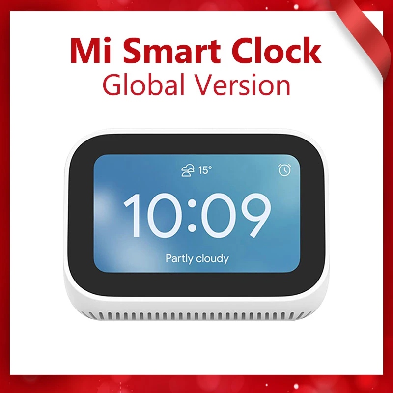 Global Version Xiaomi Mi Smart Clock Ai Touch Screen Speaker Bluetooth 5.0  Digital Display Alarm Clock Wifi Connection Speaker - Smart Remote Control  - AliExpress
