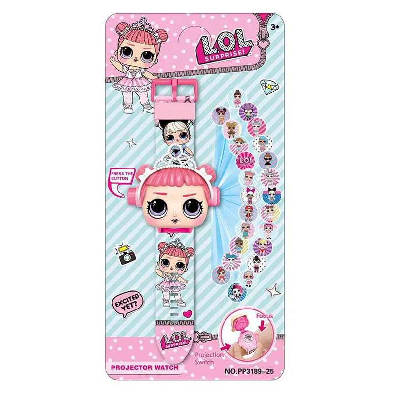 

LOL Surprise Dolls Original Children 3D Projection Cartoon Digital Watches Anime Figure Educational Kids Boys Girls Clock Toys