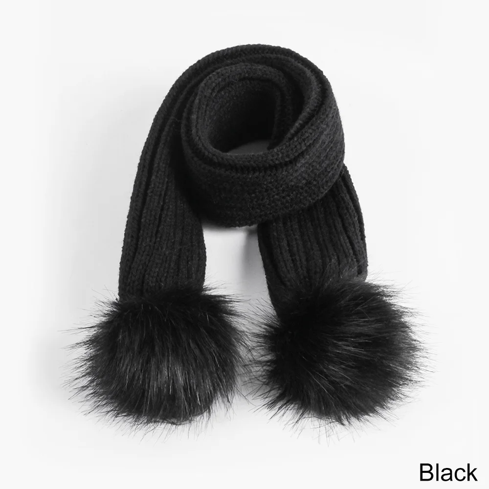 black2 YEABIU, новые милые зимние детские шапочки для детей, хлопковые мягкие шапки с помпонами для девочек и мальчиков, вязаные уличные утепленные детские шапки для новорожденных - Цвет: black2