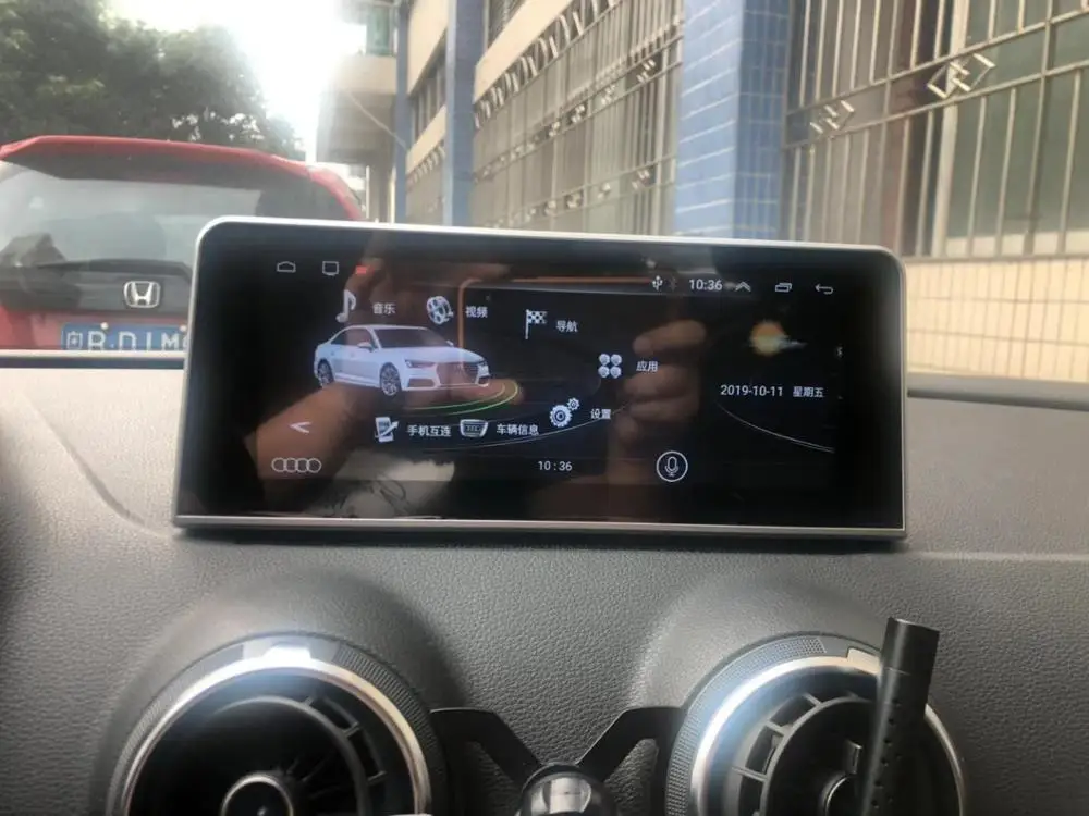 COIKA 8,8/10,2" Android 9,0 Система Автомобильный мультимедийный экран для Audi Q3 2013- gps Navi Стерео 2+ 32GB ram wifi BT AUX ips Touch