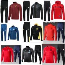 19 20 тренировочная куртка Дортмунд ливерпулес Рим ПСГ Манчестерский город байернс AC пальто для взрослых куртка комплект футбол Джерси