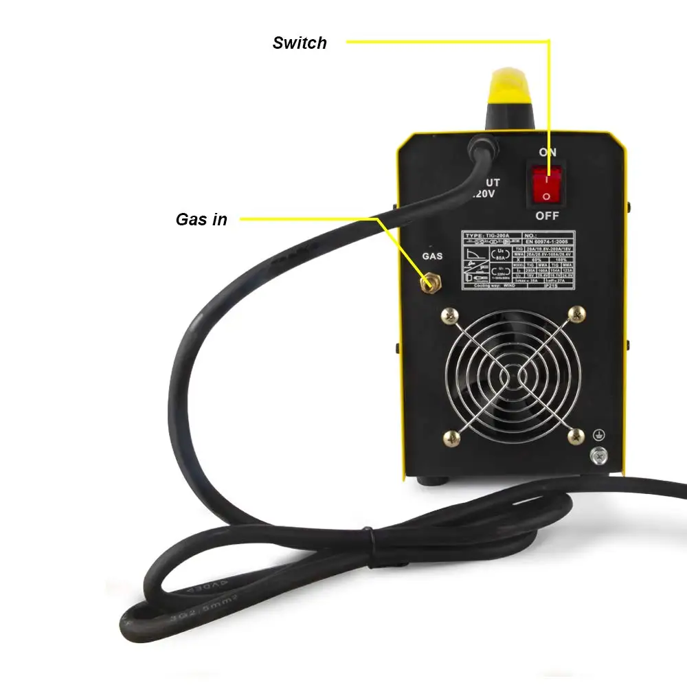 TIG сварочный инвертор двойного напряжения 110/220V 200Amp HF Start TIG сварочный аппарат и расходные материалы