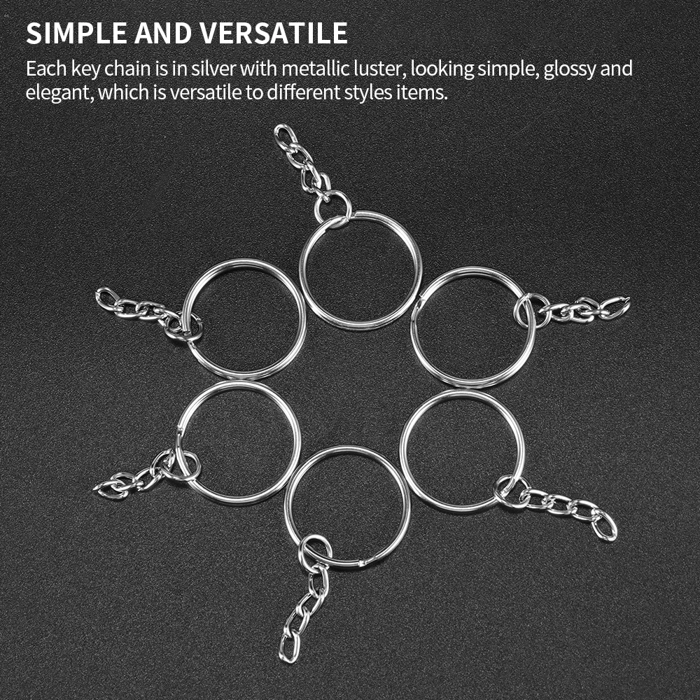 100 шт. набор металлических брелоков для ключей|Поделки своими руками| |