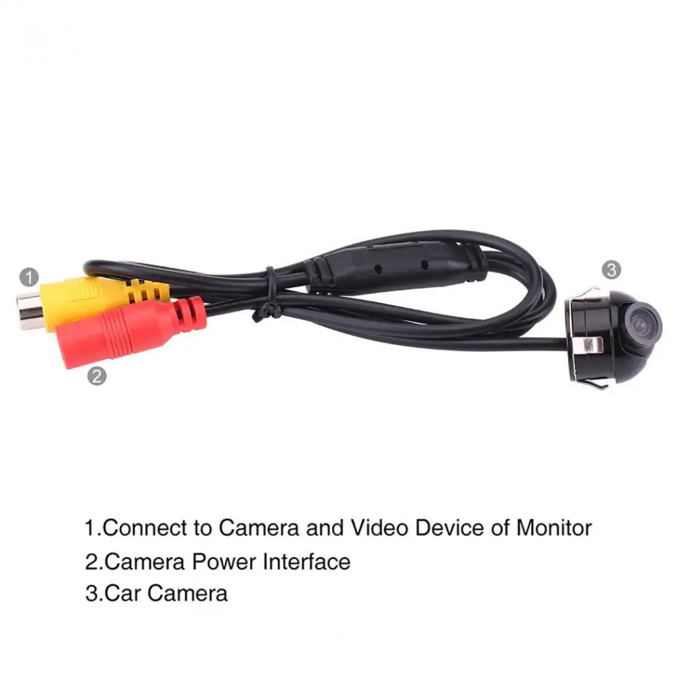 360 Degree Rotation HD Mini Universal Car Rear View Camera Reverse Parking Car Accessories