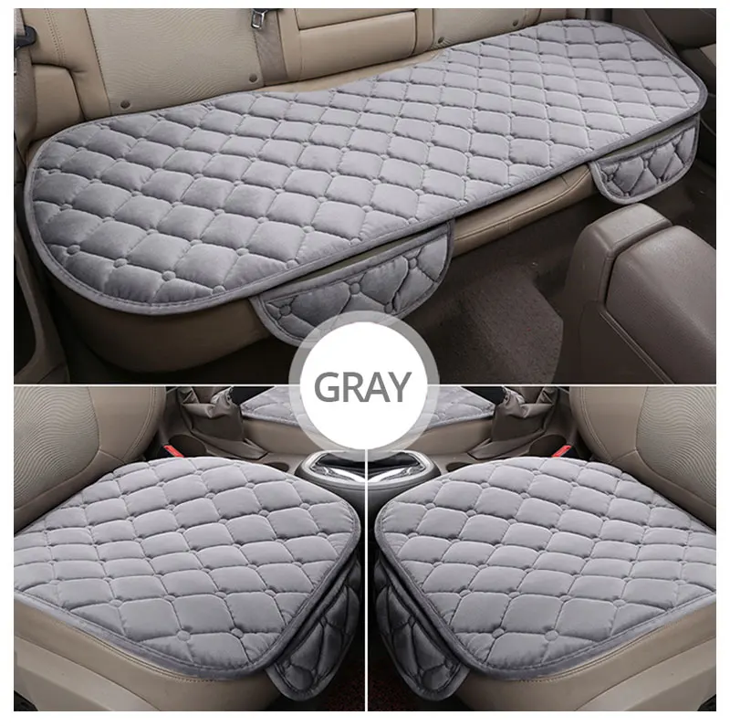 For KIA RIO Cerato Sportage QL Car Seat Cover Universal Auto Winter Soft Warm Seats Cushion Cars Chair Covers Protector General (13)